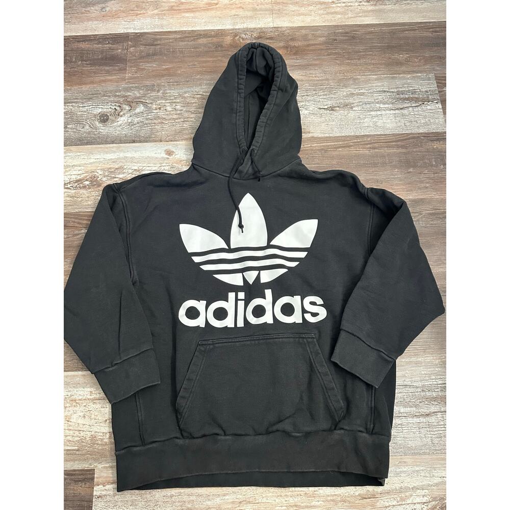 Adidas oversized hoodie in black size women's medium